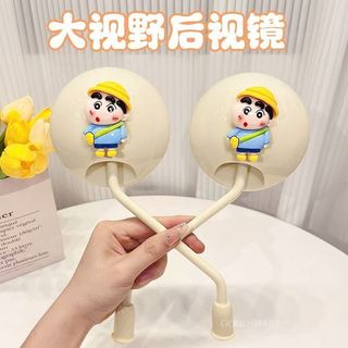 Xe Điện Gương Chiếu Hậu HD Góc Rộng Đa Năng Cho Yadea Tailing Emma Hoạt Hình Cặp Trang Trí Gói Nhiều Kiểu 8RHB