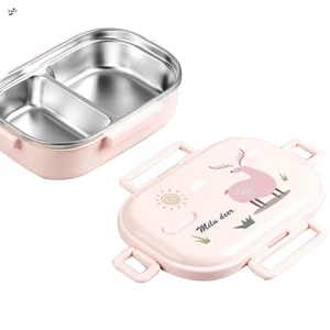 Hộp cơm trưa giữ nhiệt bằng thép không gỉ Hộp đựng đồ ăn nhẹ cách nhiệt cho trẻ mới biết đi và người lớn