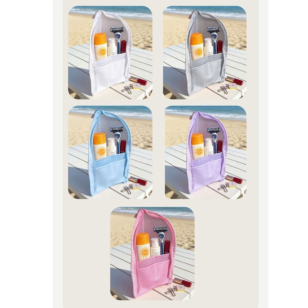 Túi đựng mỹ phẩm PVC LOMBARDY, Túi đựng đồ vệ sinh bàn chải đánh răng chống nước dung tích lớn, Túi đựng đồ vệ sinh tiết kiệm không gian đa năng có khóa kéo Đóng cửa Hộp đựng làm đẹp di động Du lịch kỳ nghỉ