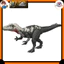 Mattel Jurassic World Big Action! Kiranthosaurus Children's Figure Dinosaur Toy Total Length: Approximately 34.3 cm For Ages 4 and Up Gray JGB95