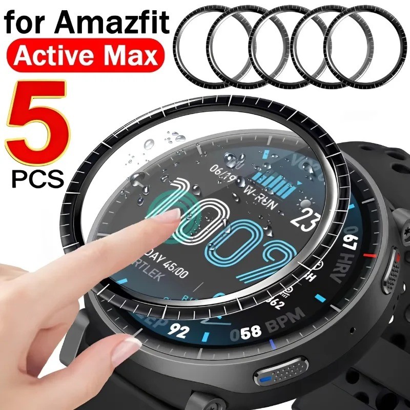2-10 Chiếc Đồng Hồ Bảo Vệ Màn Hình Cho Amazfit Falcon Balance 2 Active 2 Zepp E Square Max Circle Black Edge Glass Film Cho Amazfit Watch 3 T-Rex 3 2 Cheetah Pro HD Kính Cường Lực Phim