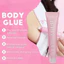 TOPTOOLCX 20ML Keo dán toàn thân, Keo dán toàn thân dạng lỏng trong suốt khô nhanh, Dễ dàng làm sạch chống trượt Keo dán toàn thân chống thấm nước cho váy quây