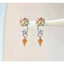 Trang sức thời trang nữ - Vòng và bông tai hình học từ zircon móng ngựa đa năng