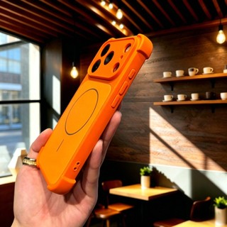 Vỏ bọc ống kính tự dính có thể chuyển đổi mới Vỏ điện thoại từ tính cho iPhone 17 Pro Max 12 13 14 15 16 Pro Max Vỏ mờ Túi khí bốn góc Vỏ chống sốc