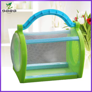Lồng Có Tay Cầm Di Động Nhà Chuồn Chuồn Lồng Ngoài Trời Thiên Nhiên Khám Phá Đồ Chơi (Xanh) zhenghtr