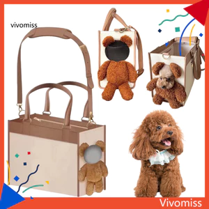 Túi xách cho thú cưng dành cho chó nhỏ Mèo có dây xích Kẹp cửa sổ Peek Túi đeo vai du lịch mềm mại – Hoàn hảo cho Bichon Poodle Yorkie – Tote thoải mái nhẹ Hợp thời trang