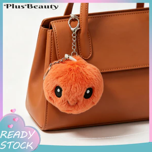 < Pluscloth > Móc khóa đồ chơi sang trọng hấp hoạt hình dễ thương Túi bánh bao cười quyến rũ Mặt dây chuyền búp bê nhồi bông mềm mại để trang trí ví ba lô Món quà hoàn hảo cho trẻ em và thanh thiếu niên Bun sang trọng