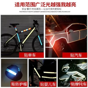 DM Đàoming Kim Cương Lớp Cảnh Báo Phản Quang Miếng Dán Xe Điện Xe Máy Dải Phản Quang Xe Ngủ Chống Va Chạm Phản Quang