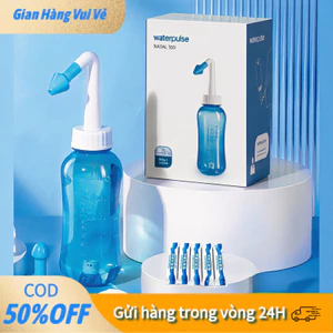 【48h】Bình rửa mũi Water Pulse 300ml chống trào ngược, dễ sử dụng, giúp trị viêm xoang và giảm nghẹt mũi hiệu quả.