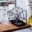 Cốc cà phê sang trọng Cốc nước Ra 6 Giá đỡ cốc và đĩa cốc nước thoát nước Giá đỡ cốc thủy tinh sấy cho mặt bàn cốc cà phê