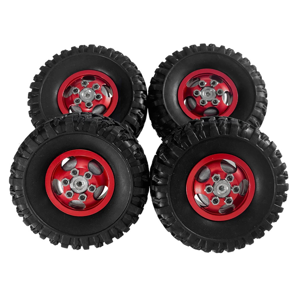 4 Bánh xe và lốp nâng cấp bằng kim loại 67,5 * 24mm cho MN MODEL1 / 12 MN82 LC79 MN78 Naughty Dragon nâng cấp xe RC Phụ kiện xe hơi các bộ phận