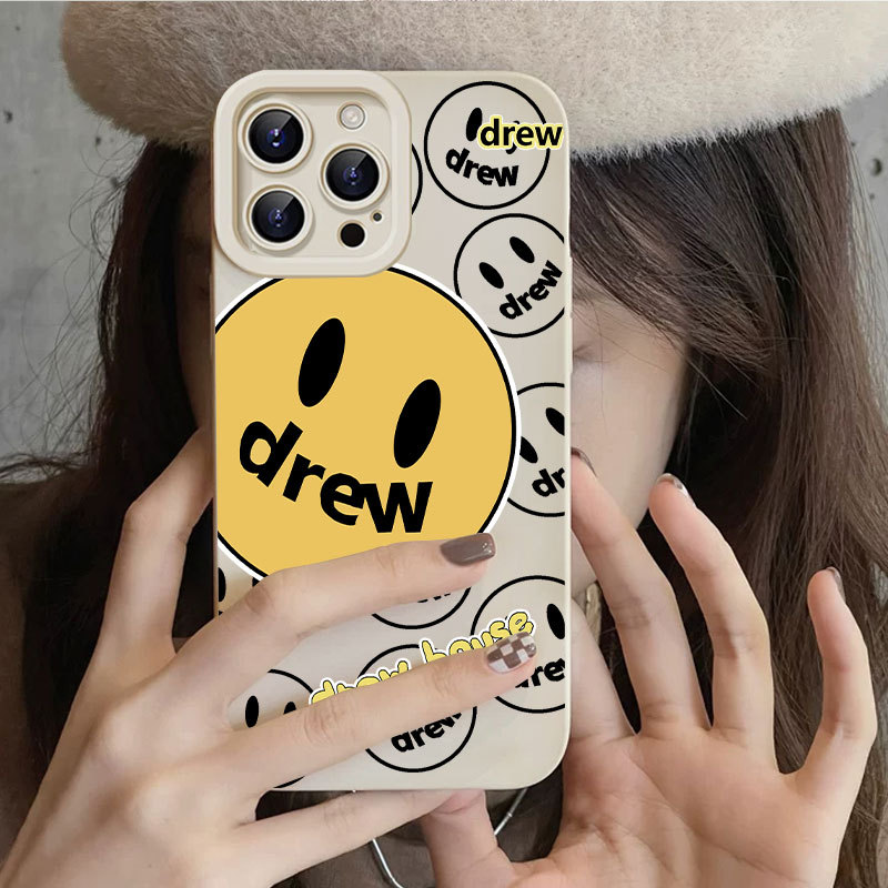 Ốp lưng iPhone họa tiết Drew silicone lỏng mềm mạidành cho iPhone X/XS/XR/11/12/13/14/15/16/17/Plus/Air/Pro/Max
