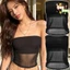 Áo croptop lưới ngắn dành cho nữ - Style Urban, Màu đen mỏng - Thích hợp bé gái - Giao hàng miễn phí