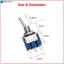 MTS-102 10 Chiếc SPDT TRÊN / BẬT Cho Công Tắc Chuyển Đổi 3-Pin 6A 125V AC Công Nghiệp