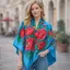 Khăn Vuông Nga Phong Cách Retro Ukraine, Babushka Mềm Mại Cho Phụ Nữ