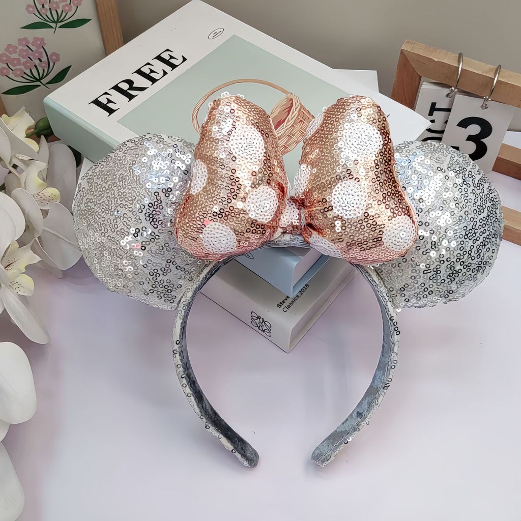 Băng Đô Mickey Nile Kỳ Nghỉ Ảnh Chống Trơn Trượt Sáng Kim Cương Mũ Hỗn Hợp Lô Băng Đô 26.4.26