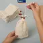 MAKY Vải Lanh Cotton Tự Nhiên Tạo Bọt Túi Xà Phòng Tiết Kiệm Lưới Massage Tẩy Tế Bào Chết Túi Tắm Máy Làm Bong Bóng Dụng Cụ Vệ Sinh VN