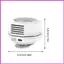 Kẹp trên Quạt Sạc Di Động 3 Tốc Độ Có Thể Điều Chỉnh Quạt Mini Không Lưỡi Cho Du Lịch Thư Viện Văn Phòng lyuvn