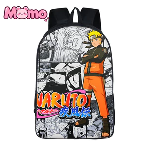 Túi đi học nhẹ in hình anime Naruto dành cho bé trai và bé gái, thích hợp cho học sinh và đi lại