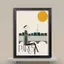 Châu Âu Thành Phố Mỹ Hoạt Hình Kiến Trúc Canvas Poster, Không Khung Chống Thấm Nước Hiện Đại Tối Giản Nghệ Thuật Treo Tường Cho Phòng Khách Phòng Ngủ Phòng Ăn Trang Trí Nhà