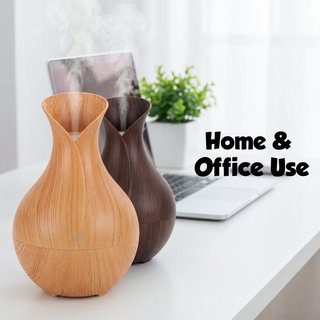 Máy tạo độ ẩm khuếch tán hương thơm siêu âm 200Ml Hạt gỗ Usb Im lặng Sương mù Đèn ngủ Văn phòng tại nhà