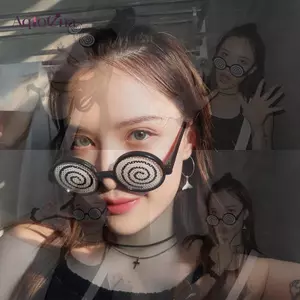 Kính Mắt Mờ Cosplay Họa Tiết Anime Vertigo Ngộ Nghĩnh, Đạo Cụ Phù Hợp Cho Tiệc Sinh Nhật