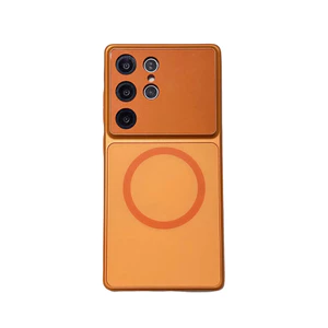 Ốp Điện Thoại Từ Tính Cho Samsung S26 Ultra S25 Ultra S24 Ultra S23 Siêu Chống Sốc Có Bảo Vệ Ống Kính Bảo Vệ Điện Thoại Thông Minh
