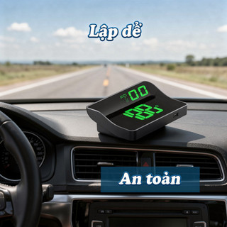 GPS HUD Đồng Hồ Tốc Độ Đầu Lên Màn Hình Đồng Hồ Đo USB Tự Động Bật Tắt Màn Hình LED Ô Tô Xe Tải Xe
