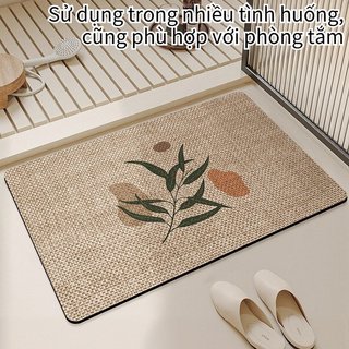 Thảm nhà bếp Nhật Bản Diatomite Thấm hút chống trượt Tấm lót silicon nhanh khô có thể giặt được