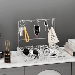 Kệ lưu trữ chìa khóa Bắc Âu, Lưu trữ hành lang, Lưu trữ chìa khóa lối vào phong cách Lux, Mặt bàn phòng khách để bàn