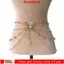 Dây thắt lưng DUSKGLOW, Phụ kiện thắt lưng Boho Dây chuyền bụng hoa, Dây chuyền hông thanh lịch đa năng thời trang dành cho nữ
