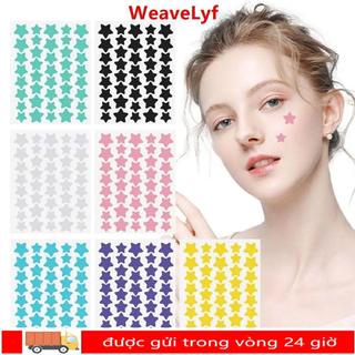 WEAVELYF 40 Cái / tờ Miếng Dán Vỏ Mụn, Miếng Dán Hỗ trợ giảm mụn Hình Ngôi Sao Dễ Thương, Chăm Sóc Da Miếng Dán Mụn Nhiều Màu Sắc Vô Hình