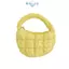 E-WOITD Thời Trang Mini Puffer Tote Túi Quilted Vòng Tròn Ví Điện Thoại Màu Tím Thanh Lịch Mềm Nylon Đệm Chìa Khóa Túi Xu Hướng Đơn Giản Túi Xách E-WOITD