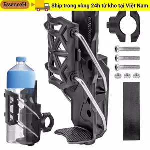 Giá đỡ chai nước ESSENCEH, Lồng chai xe đạp có thể xoay 360 độ, Tay cầm đa năng màu đen bền bỉ Lồng xe đạp Xe máy