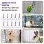 TRTR 10 Chiếc Lò Xo Đa Năng Lo Động Vật Thú Cưng Lồng Lưới Lò Xo Thỏ Lồng Cửa Căng Thẳng Lò Xo Có Móc VN