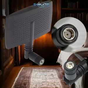 E-WOITD 1 Cái Tăng Cao 8dBi Bộ Định Tuyến Bên Ngoài Tăng Cường Tín Hiệu Định Hướng Trên Không 2.4GHz Wifi Wlan Ăng Ten MIMO Không Dây E-WOITD