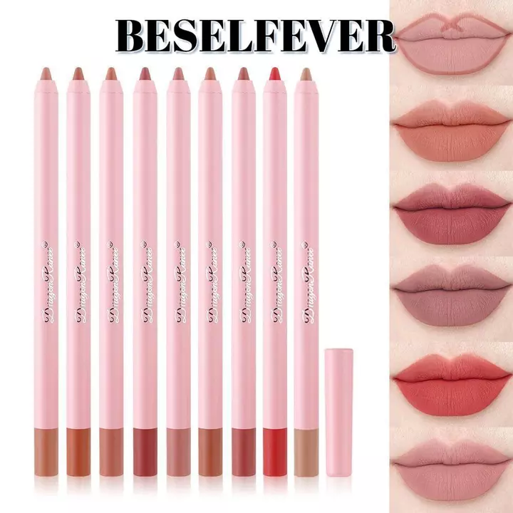 BESELFEVER Son lót môi, Bút kẻ môi mờ chống thấm nước, Bút kẻ viền môi tự nhiên, Bút kẻ môi nhung