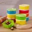 TRTR 5 Chiếc Mini Hoa / Trái Tim / Hình Vuông Hộp Cơm Trưa Nhựa Gia Vị Chai Sốt Cà Chua Salad Trang Điểm Gia Vị Hộp Đựng Thực Phẩm Di Động VN