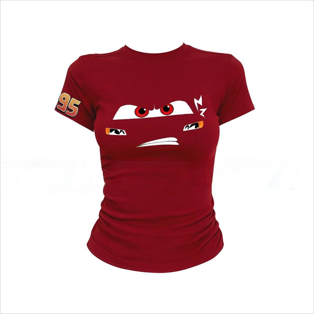 Hấp thụ mồ hôi và thoáng khí thoải mái khi mặc có nhiều kích cỡ từ S-XL Tay ngắn cổ tròn Slim Fit In họa tiết mặt cười.