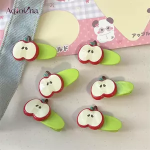 AqToCna Dễ Thương Nhỏ Tươi Đỏ Tóc Dubill Kẹp Tóc Cô Gái Ngọt Ngào Kẹp Tóc Phù Hợp Với Nổ Bên Kẹp Mũ Barrette Phụ Kiện Tóc AqToCna