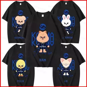YB1 2025 Stray Kids SKZ album mới Áo thun KARMA IN Lee Yong-Bok tay ngắn áo thun BY1
