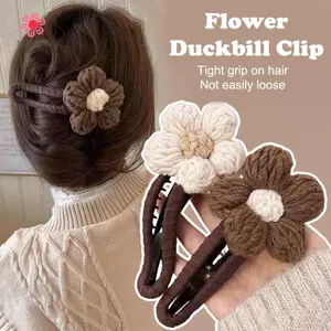 MJnmc Vintage Lớn Sang Trọng Hoa Kẹp Tóc Bé Gái Thanh Lịch Đuôi Ngựa Bím Vuốt Tóc Dubill Kẹp Bé Gái Mũ Đội Đầu Quà Tặng Mới