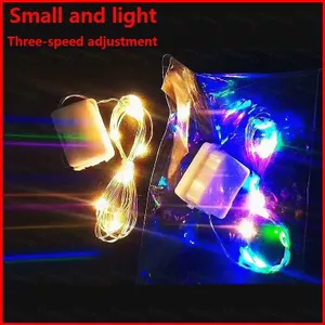 ST2 1M Đèn LED Dây Hộp Quà Tặng Đèn Có Nhấp Nháy Hoa Đèn Lồng Nướng Bánh Hộp Quà Trang Trí Đèn Pin Đèn Lồng Stri