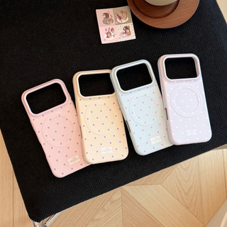 [Sheren] Ốp điện thoại chấm bi phong cách Hàn Quốc Thích hợp cho i17 16 15 14 13 12 11 pro max Vỏ bảo vệ chống sốc