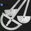 Dụng cụ đo góc kim loại 180 độ Dụng cụ đo góc Goniometer Dụng cụ chế biến gỗ Đẹp