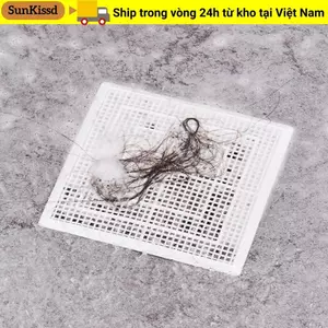 SUNKISSD 1 Chiếc Thoát Tóc, Lưới Chịu Nhiệt Bồn Rửa Lọc, Sáng Tạo Chống Tắc Nhựa Đa Năng Lọc Bao Nhà Bếp