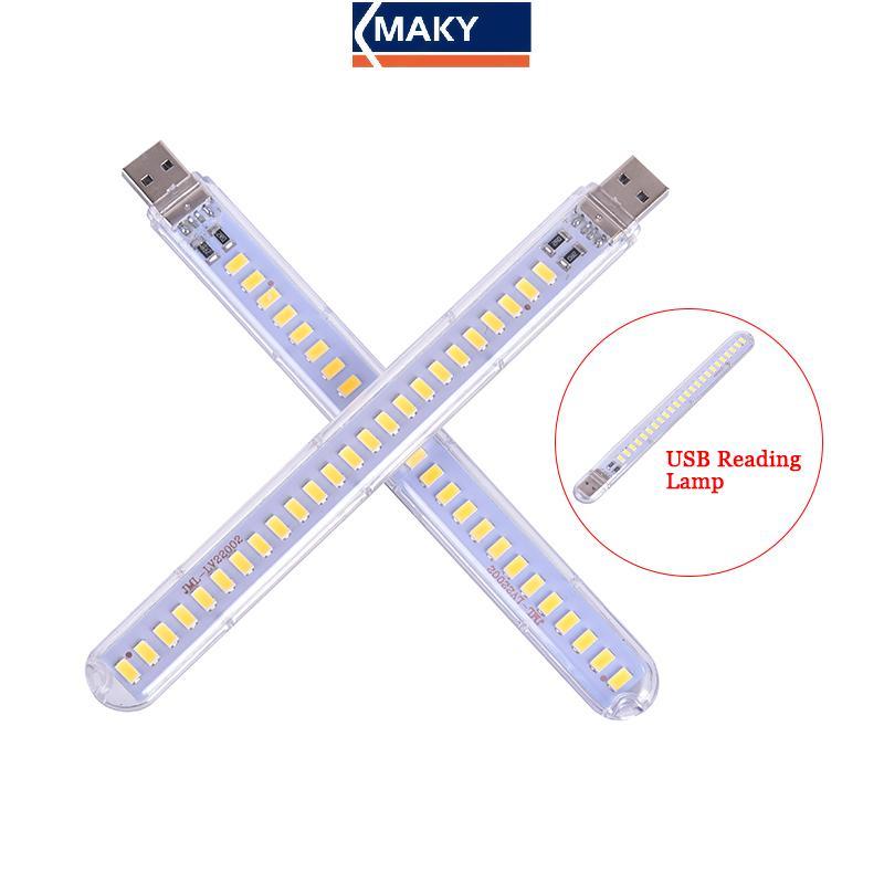 MAKY 5V 12W USB LED Đèn Ngủ 24 Đèn LED USB Bàn Đọc Sách Đèn VN