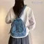 Ba lô denim WANYEDI, Túi du lịch sức chứa lớn đa chức năng, Ba lô vải denim sử dụng kép thời trang Sử dụng thông thường