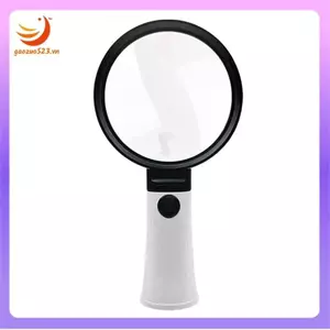 Kính lúp có đèn cầm tay 30X 10X với 12 đèn LED Kính lúp cỡ lớn có đèn LED Lúp đọc sách màu trắng