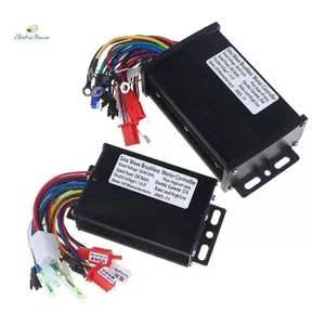 Bộ điều khiển động cơ không chổi than sóng sin 36V 48V 20A - 350W-500W cho xe đạp điện, có thể gập lại với đầu nối SM mới